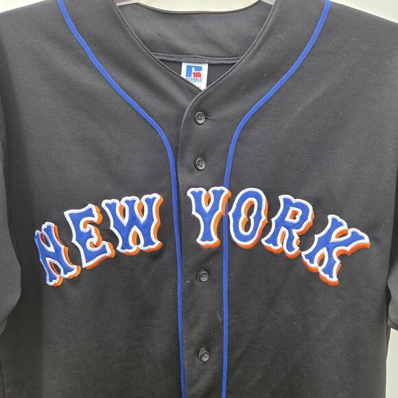 Vintage Russell Athletic Jersey  New York Mets Baseball Sz L  Diamond Collection - Picture 3 of 8
